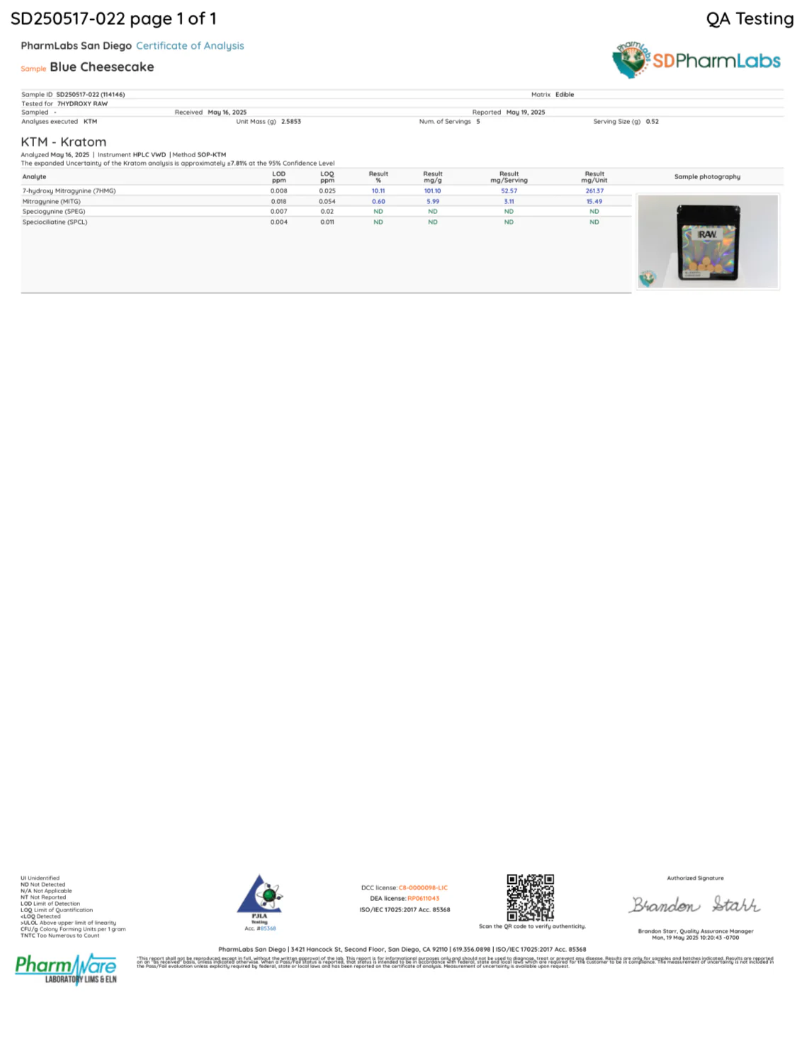 BLUEBERRY CHEESECAKE (DYE-FREE) - TOTAL ALKS 81.9MG (79MG 7-OH)) - Image 13