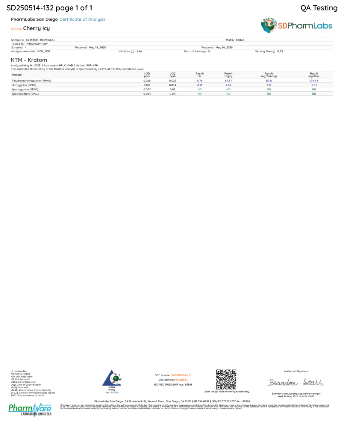 CHERRY ICY (DYE-FREE) - TOTAL ALKS 33.1MG (31.4MG 7-OH) - Image 12