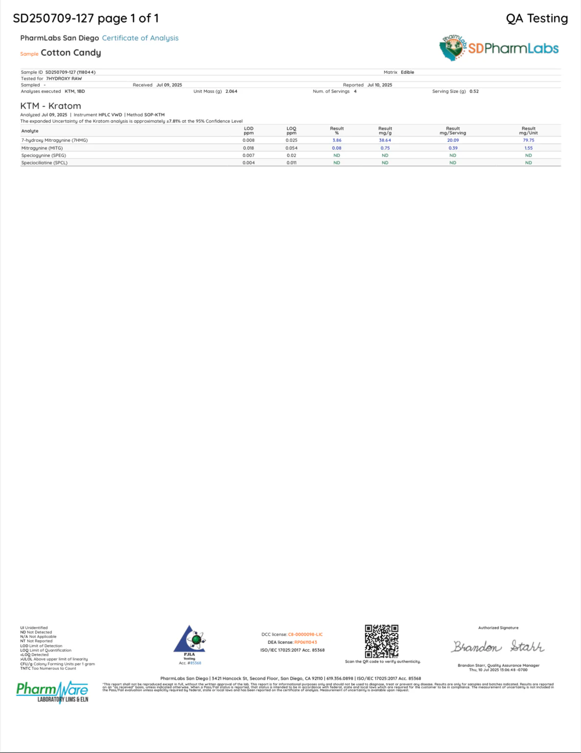 COTTON CANDY (DYE-FREE) - TOTAL ALKS 23.9MG (23.1MG 7-OH) - Image 14
