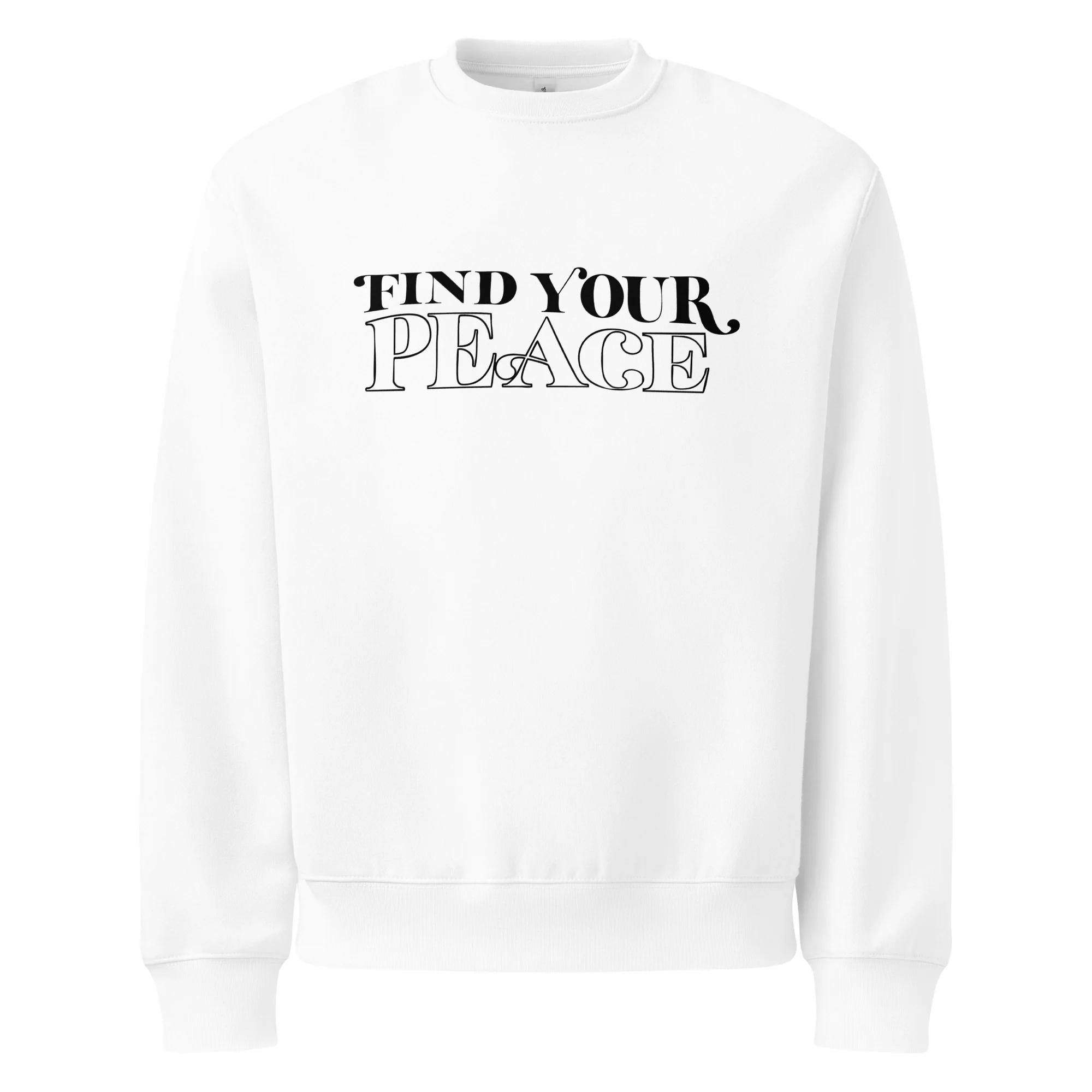 FIND YOUR PEACE - Oversized Heavyweight Sweatshirt - Image 3