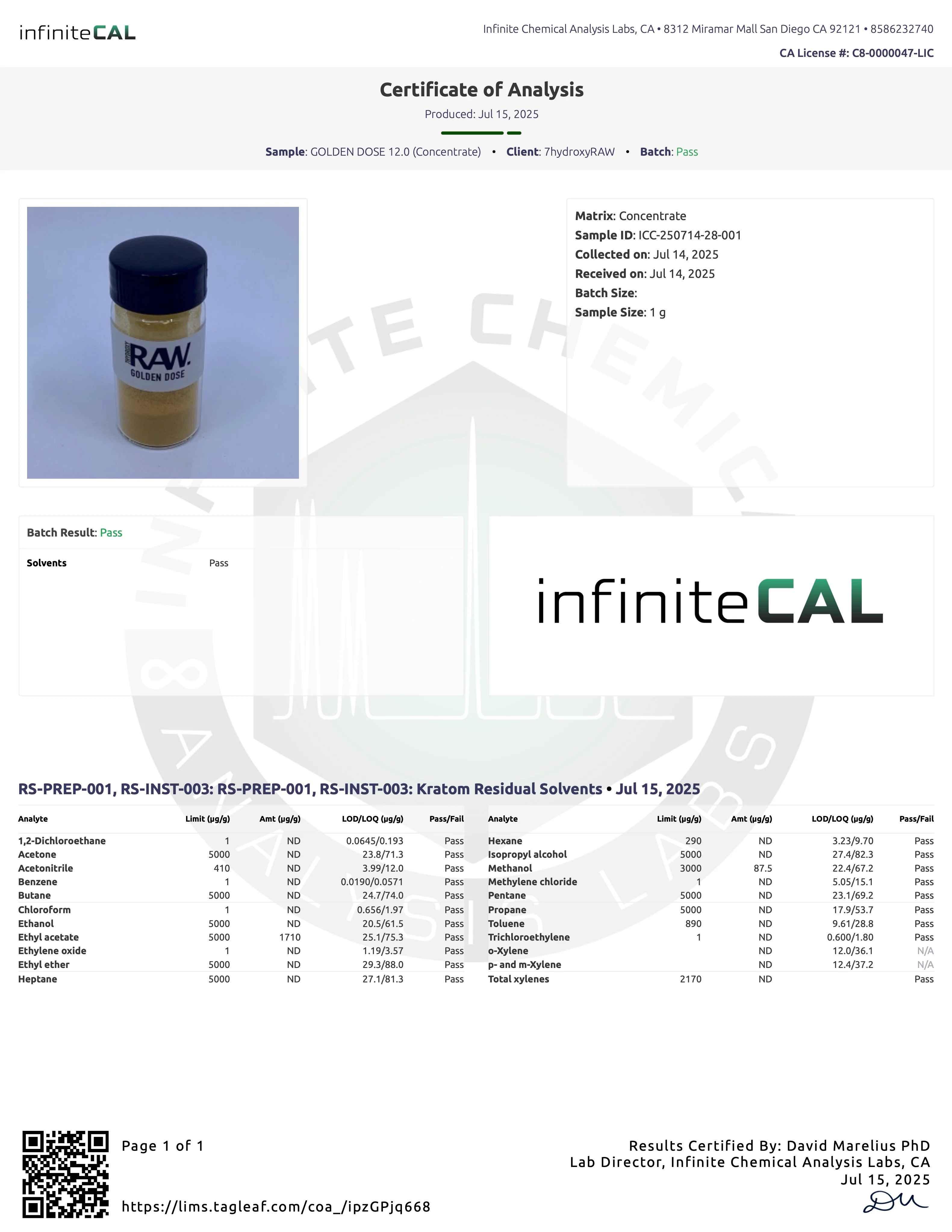 GOLDEN DOSE - TOTAL ALKS 87.2% (81.2% 7-OH) - Image 18