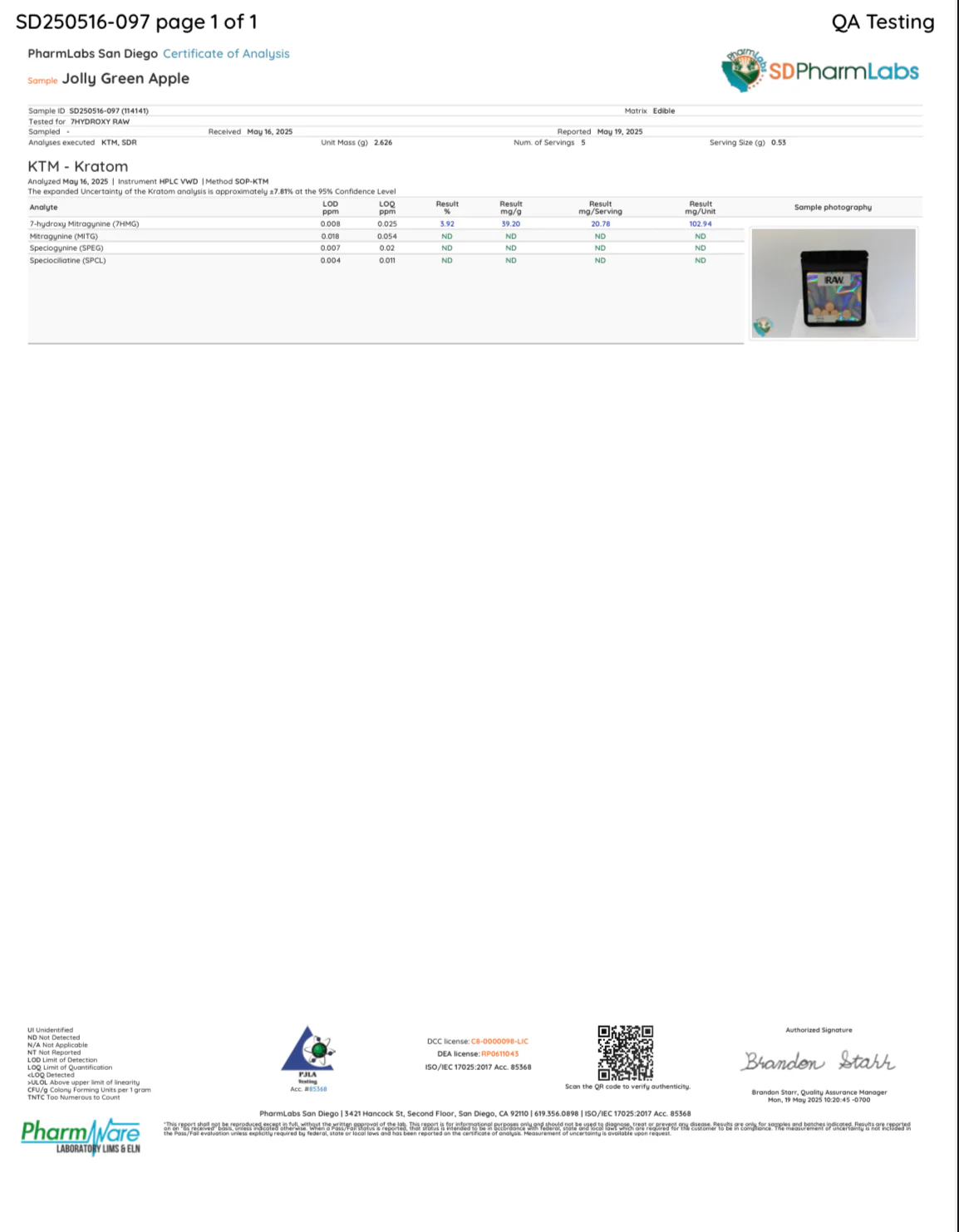 JOLLY GREEN APPLE (DYE-FREE) - TOTAL ALKS 21.6MG (20.6MG 7-OH) - Image 18