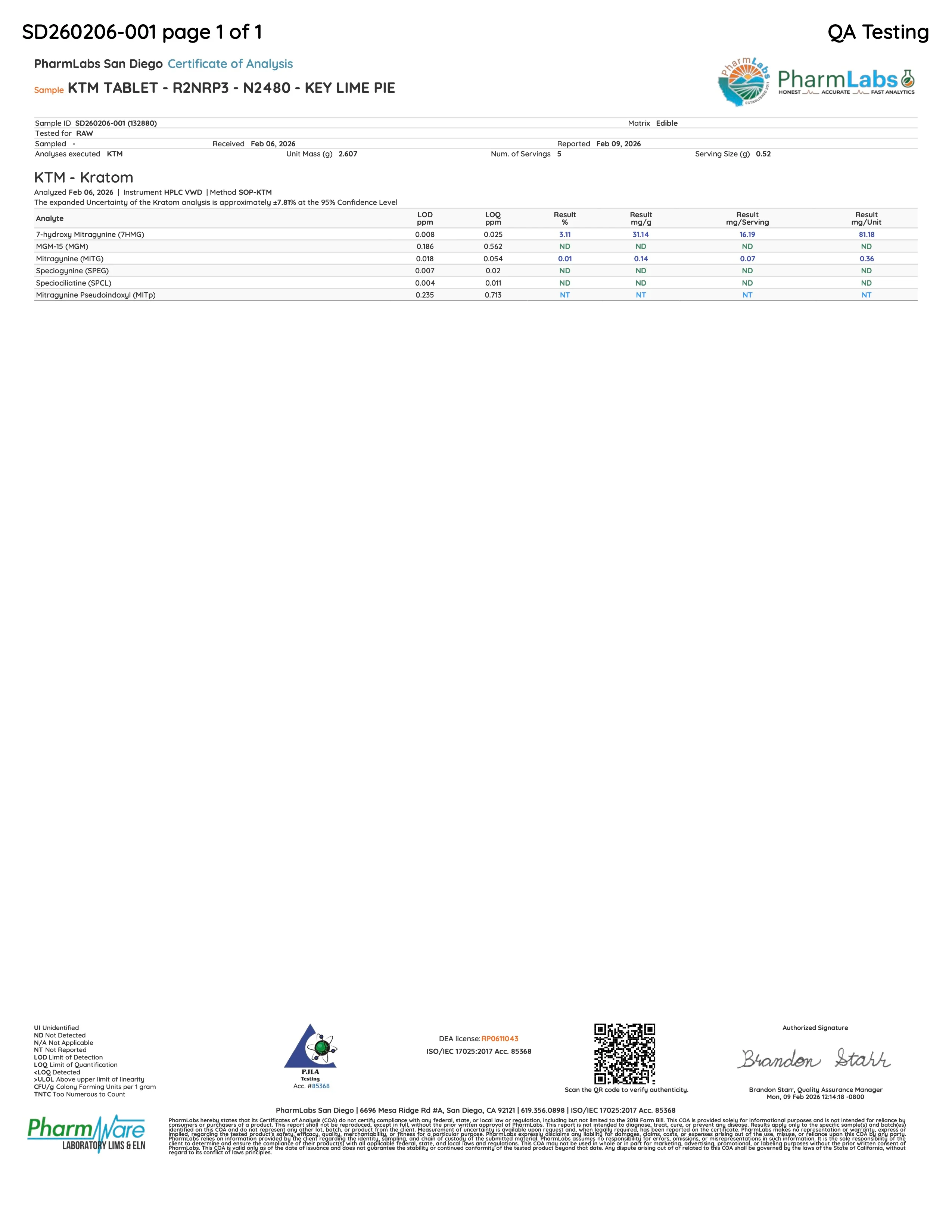 KEY LIME PIE (DYE-FREE) - TOTAL ALKS 12.1MG (11.6MG 7-OH) - Image 9