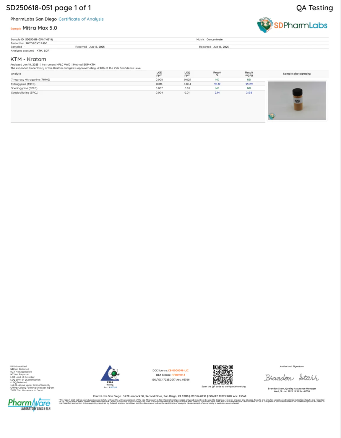 MITraMAX POWDER - TOTAL ALKS 97.8% (78.2% MIT) - Image 8