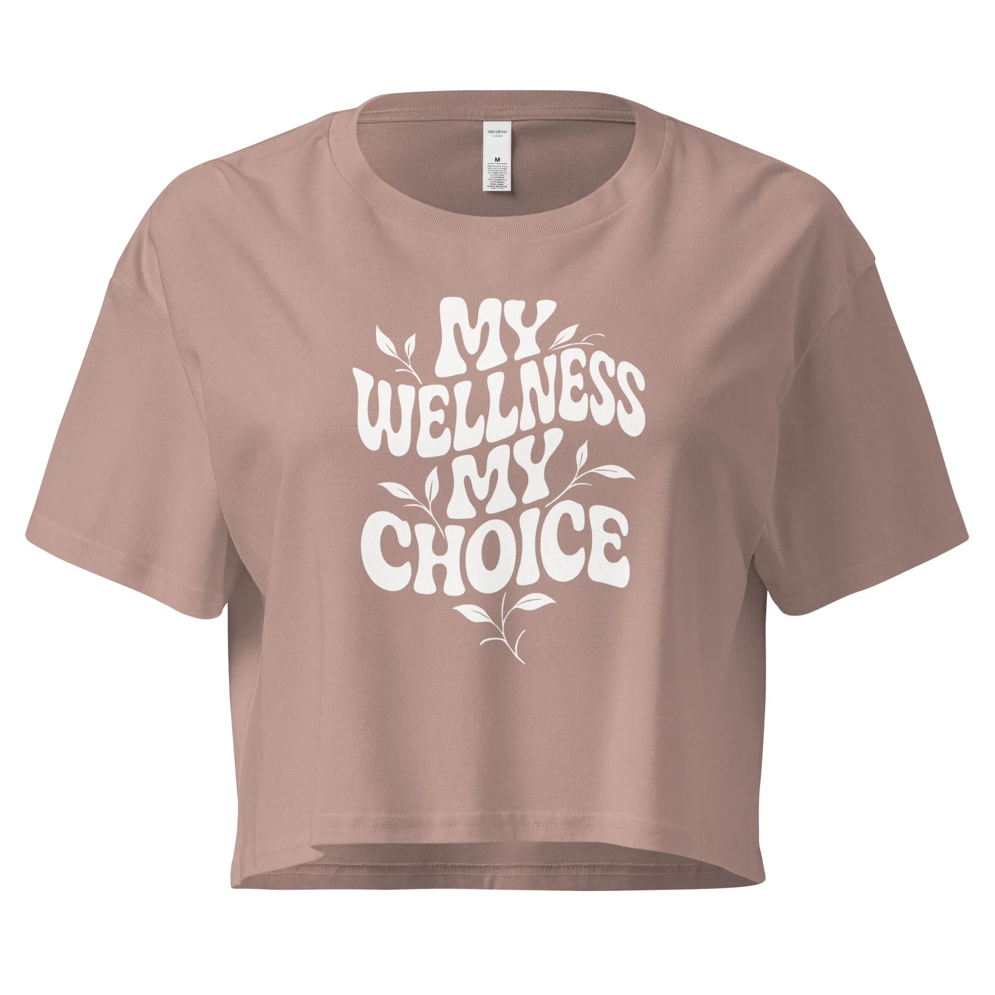 MY WELLNESS, MY CHOICE - Women’s Crop Top - Image 2