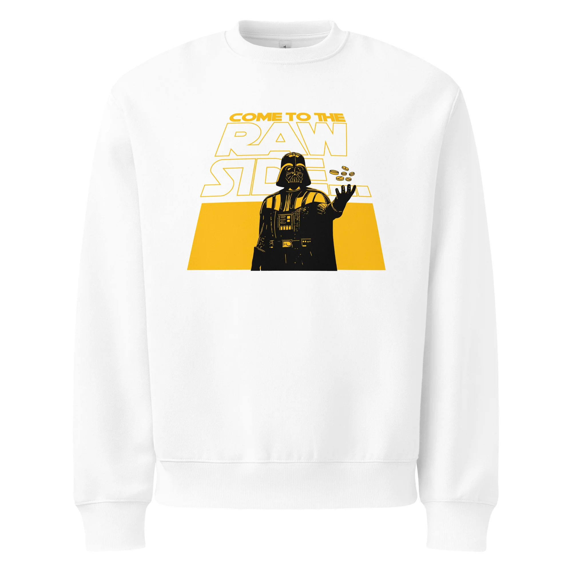 COME TO THE RAW SIDE (BLACK/GOLD) - Oversized Heavyweight Sweatshirt - Image 5
