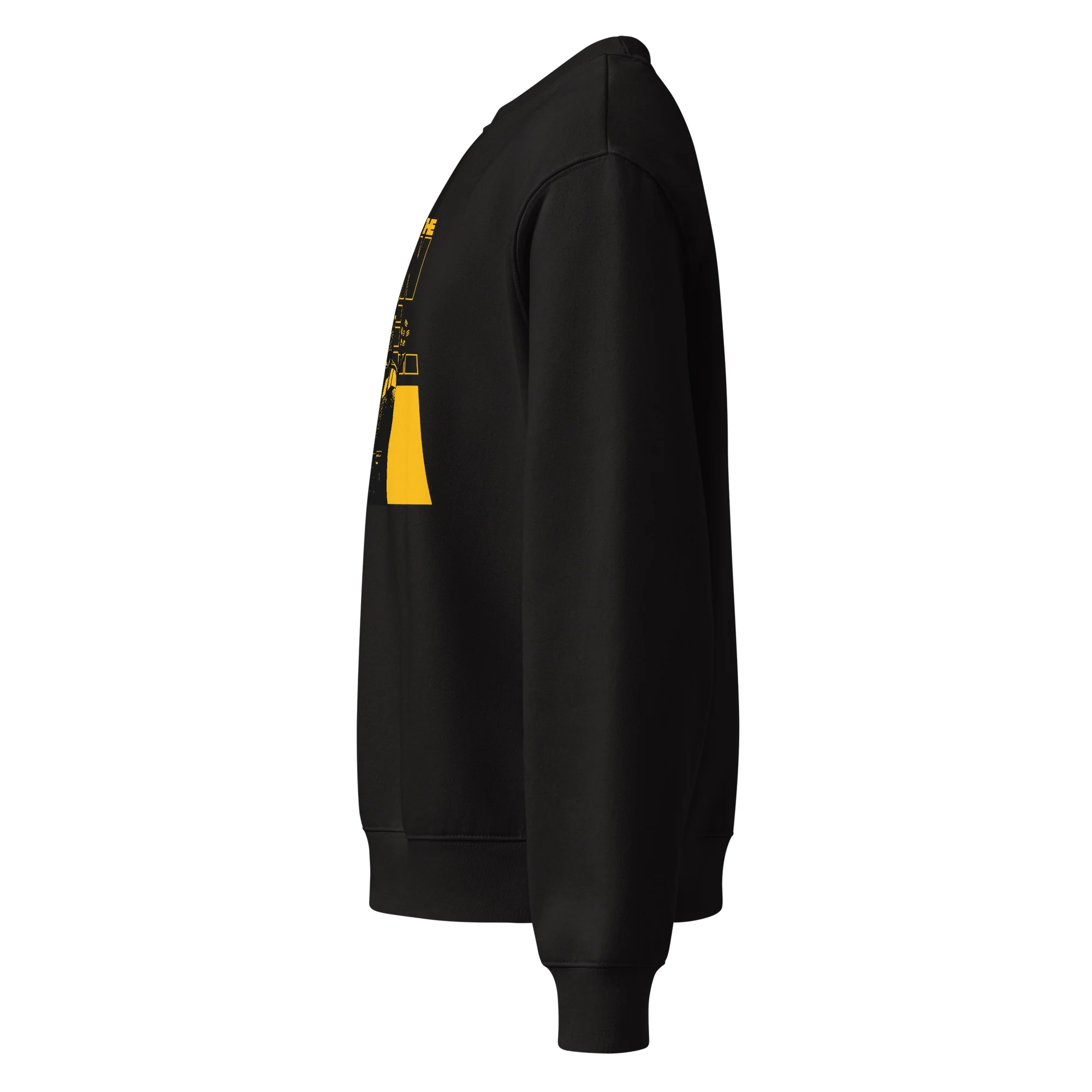 COME TO THE RAW SIDE (BLACK/GOLD) - Oversized Heavyweight Sweatshirt - Image 6