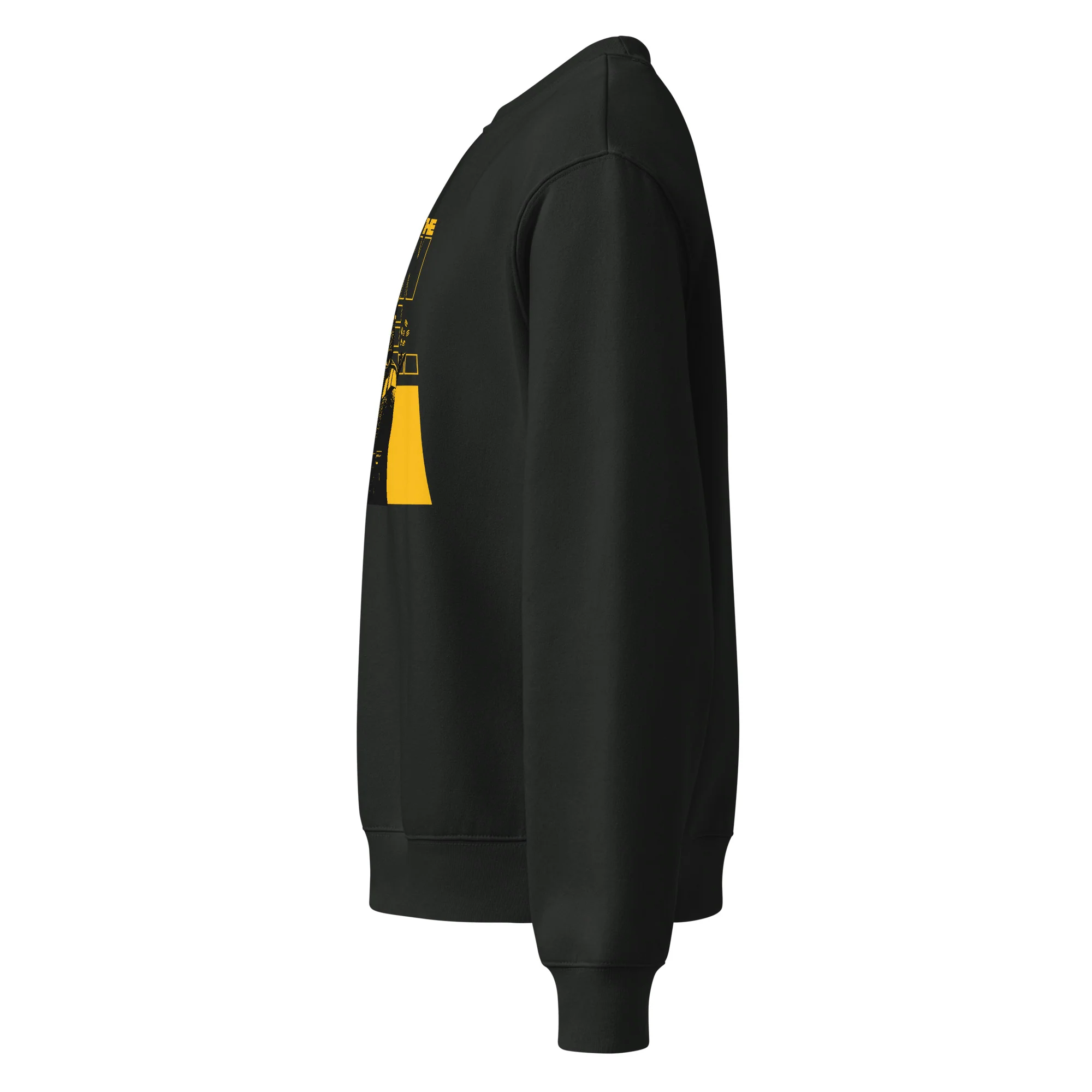 COME TO THE RAW SIDE (BLACK/GOLD) - Oversized Heavyweight Sweatshirt - Image 7