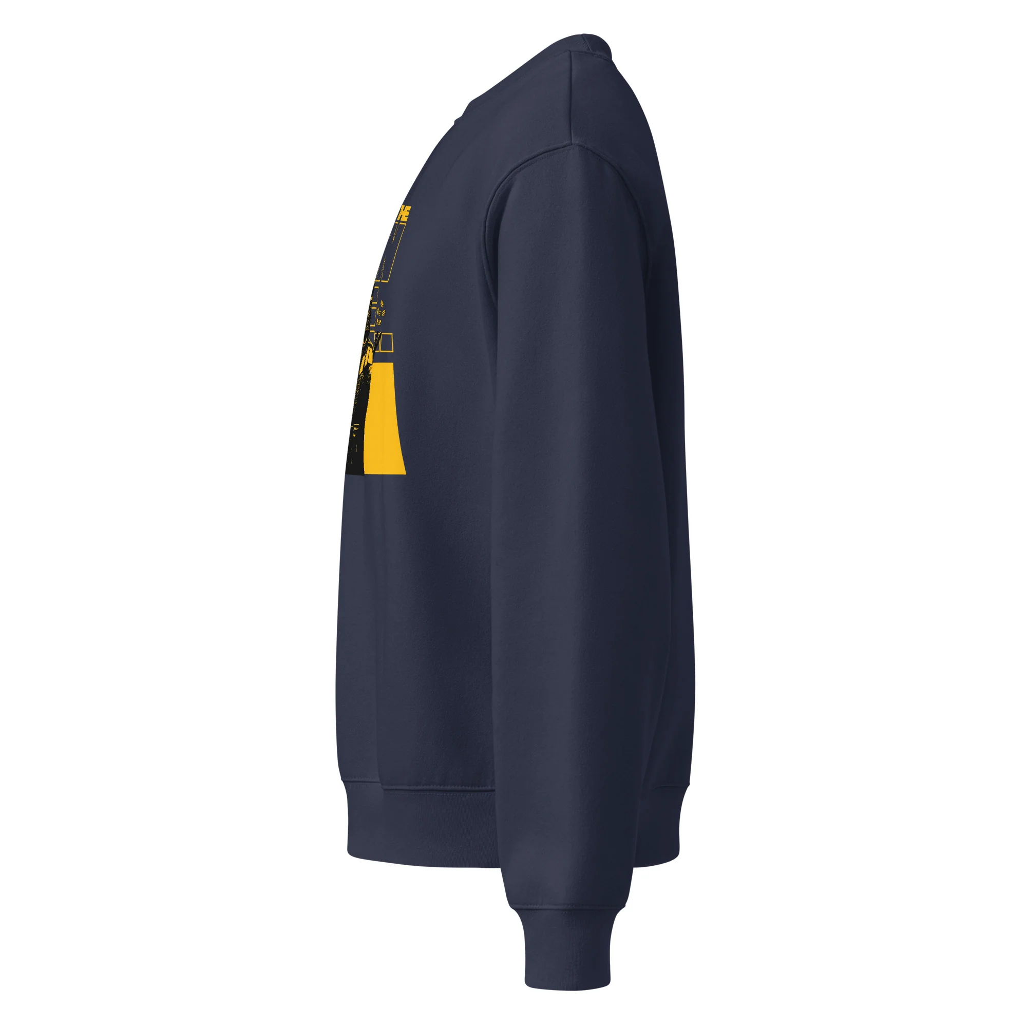 COME TO THE RAW SIDE (BLACK/GOLD) - Oversized Heavyweight Sweatshirt - Image 8