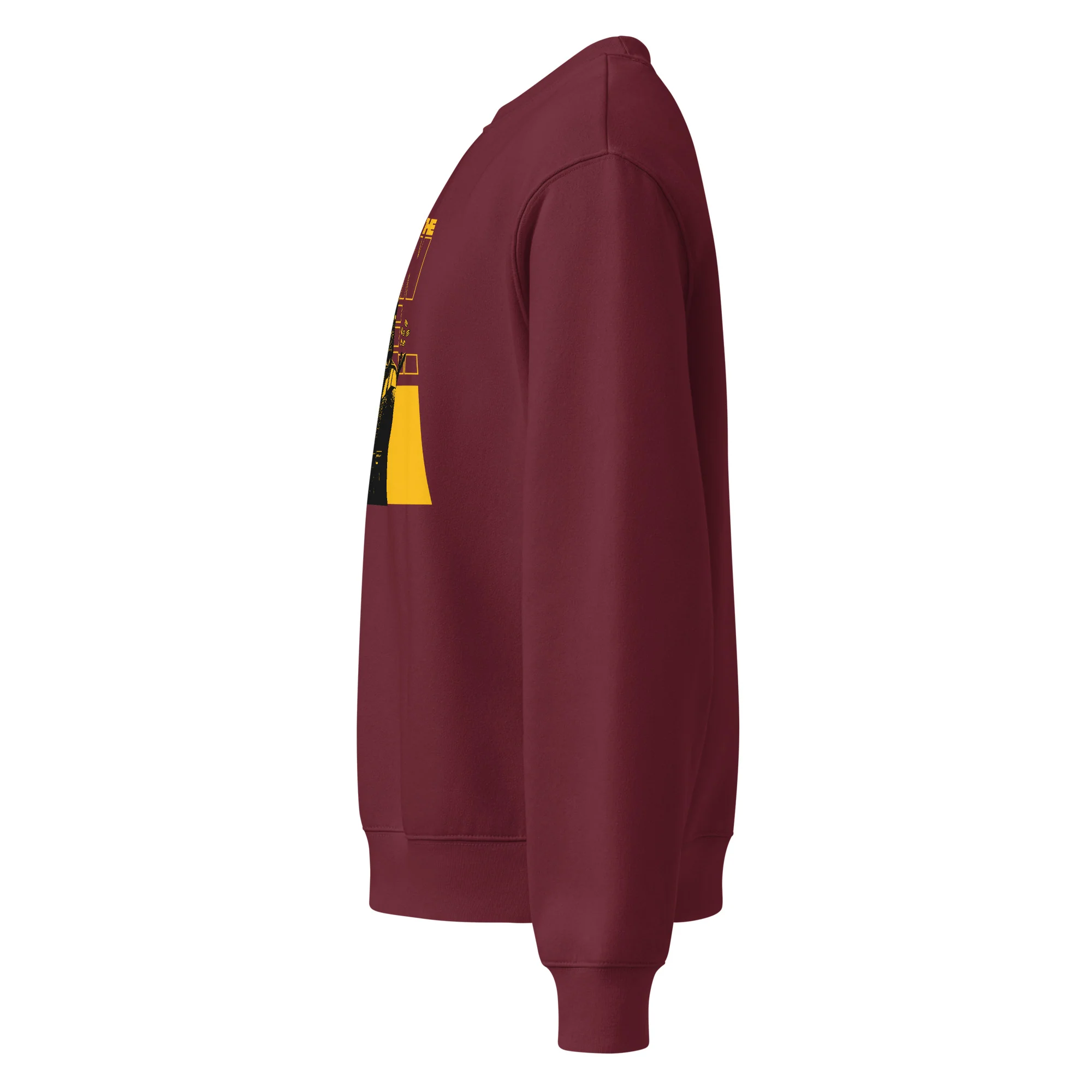 COME TO THE RAW SIDE (BLACK/GOLD) - Oversized Heavyweight Sweatshirt - Image 9