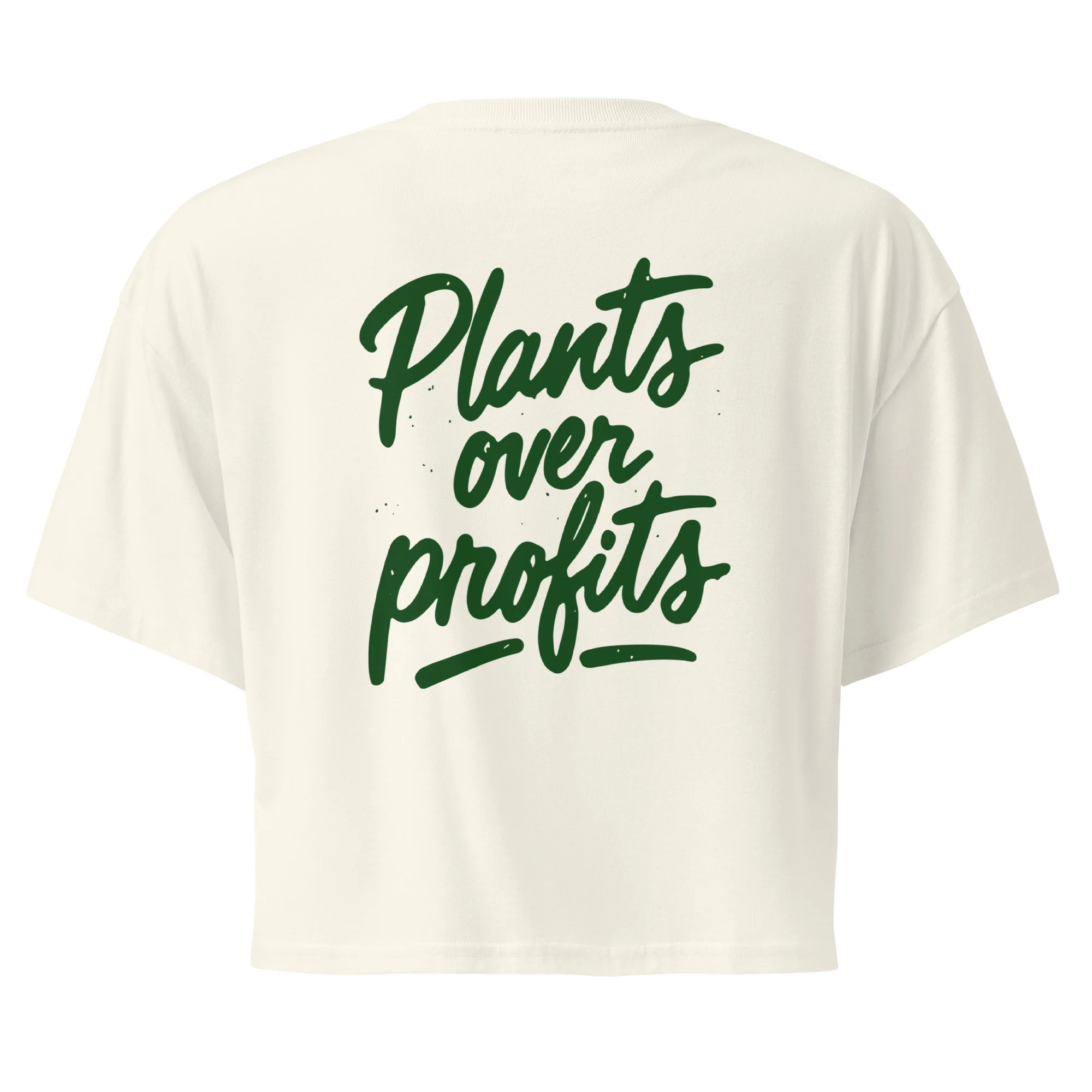 PLANTS OVER PROFIT - Women’s Crop Top - Image 10