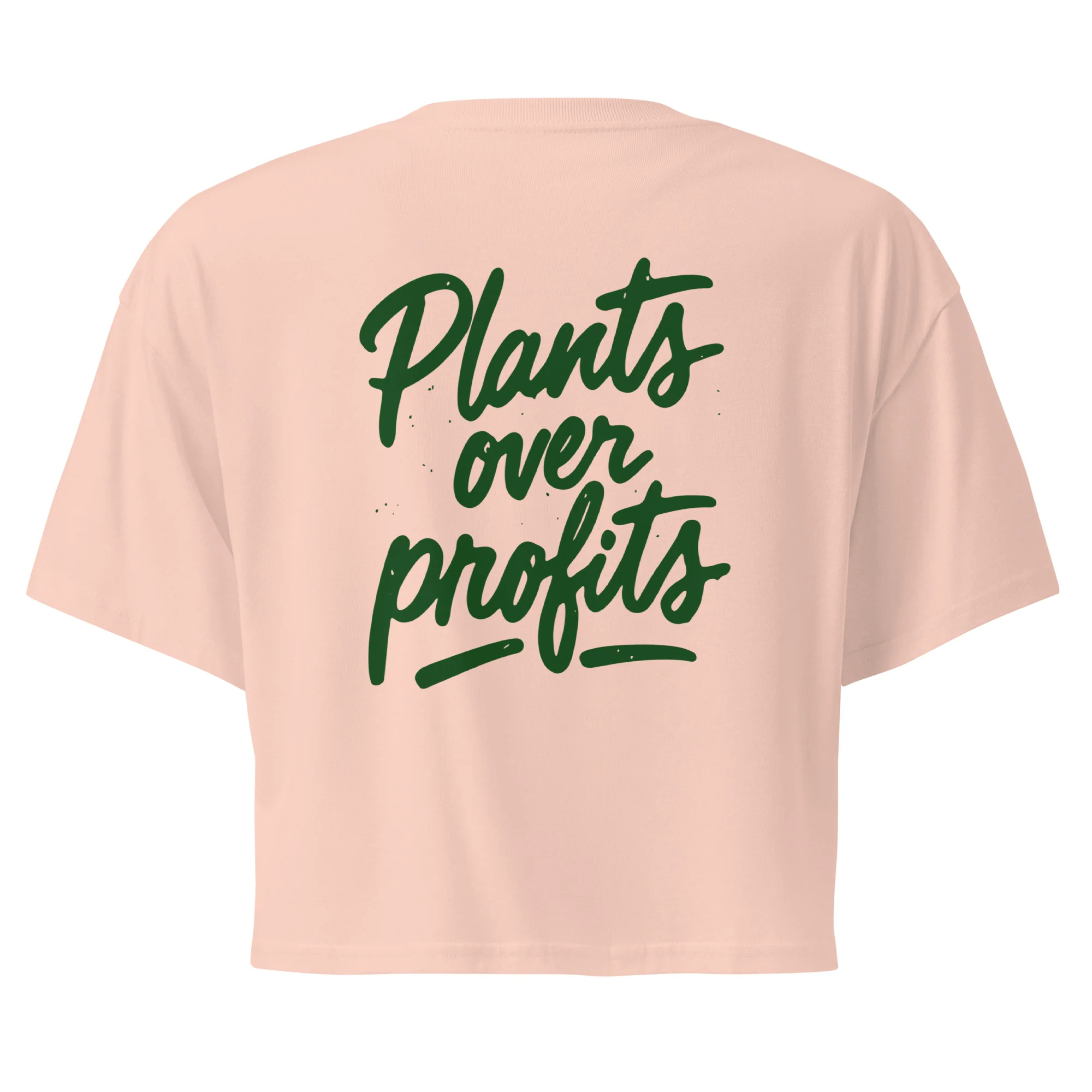 PLANTS OVER PROFIT - Women’s Crop Top - Image 7