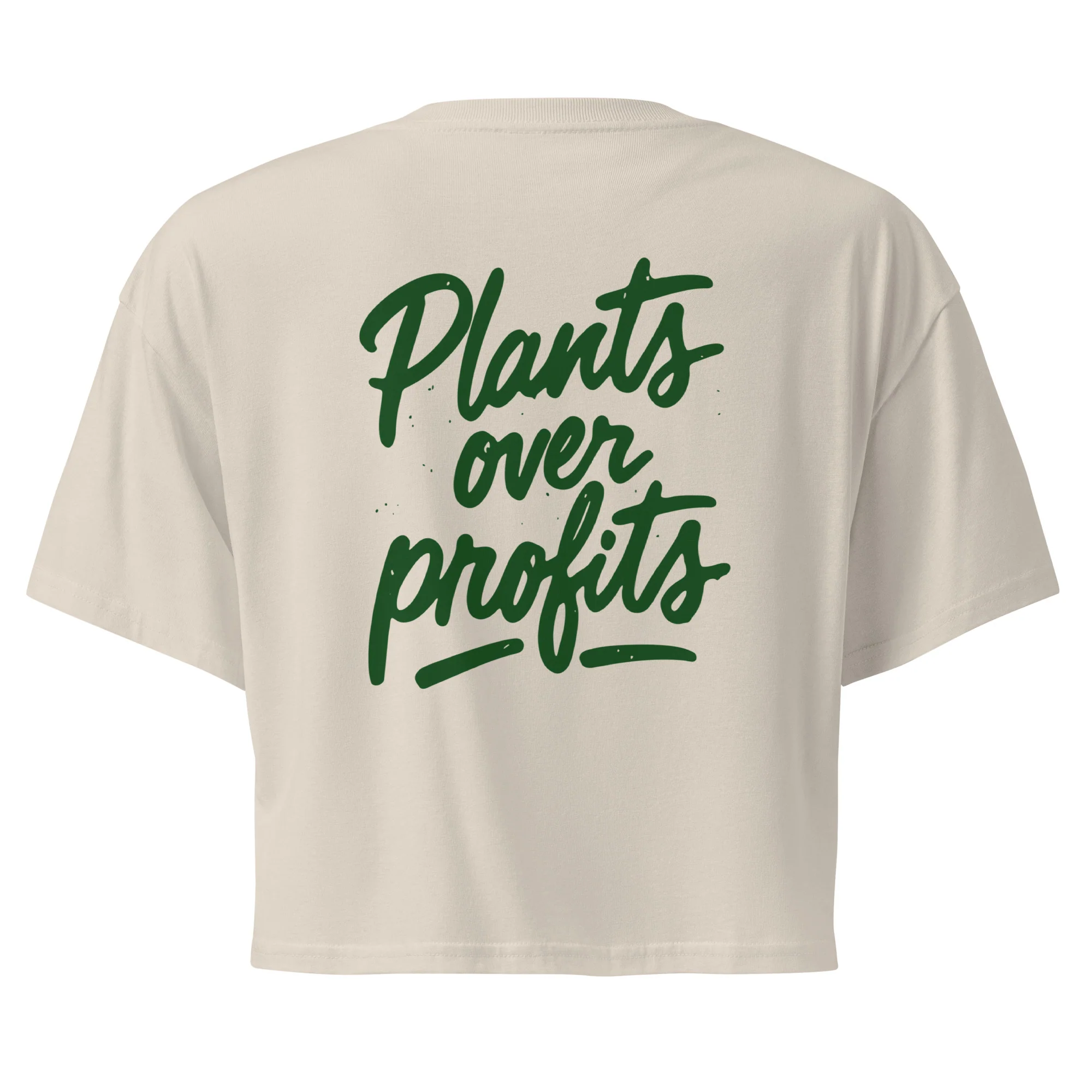 PLANTS OVER PROFIT - Women’s Crop Top - Image 8