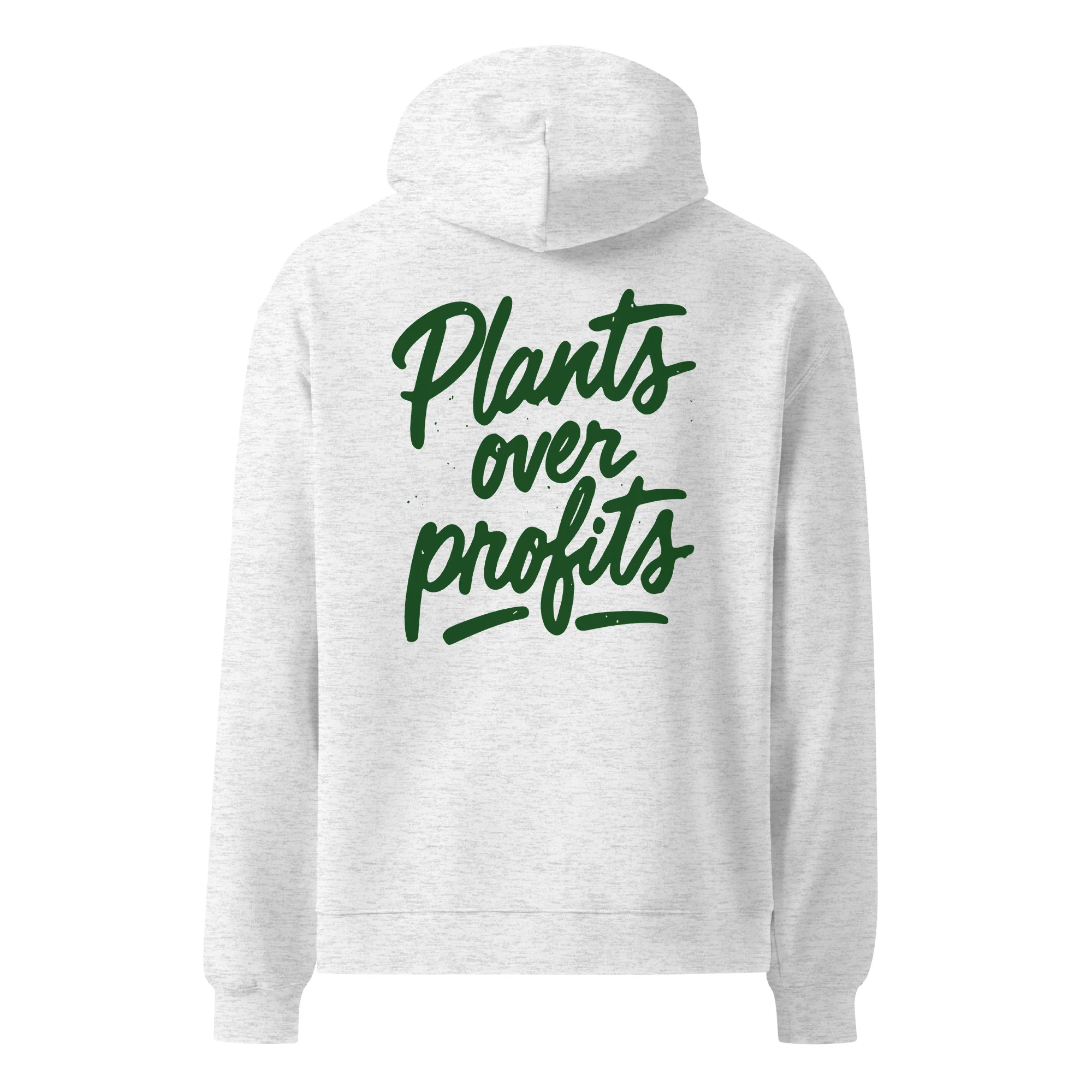 PLANTS OVER PROFITS - Unisex Premium Oversized Hoodie - Image 5