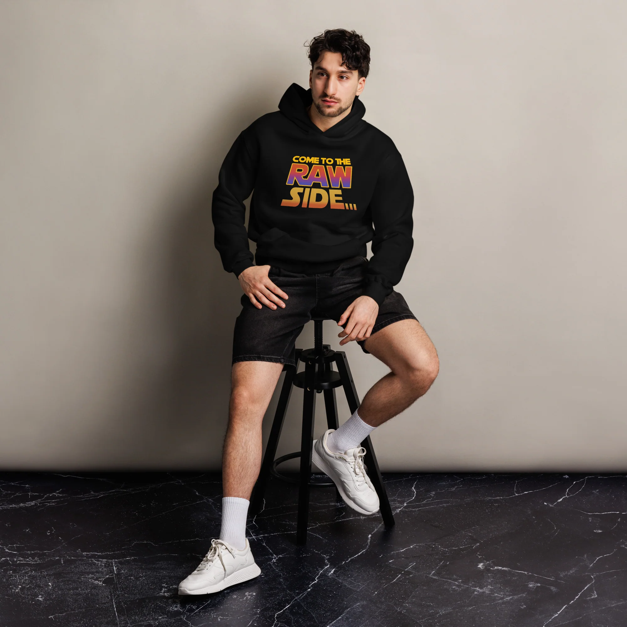 RAW SIDE - Unisex Premium Oversized Hoodie - Image 4