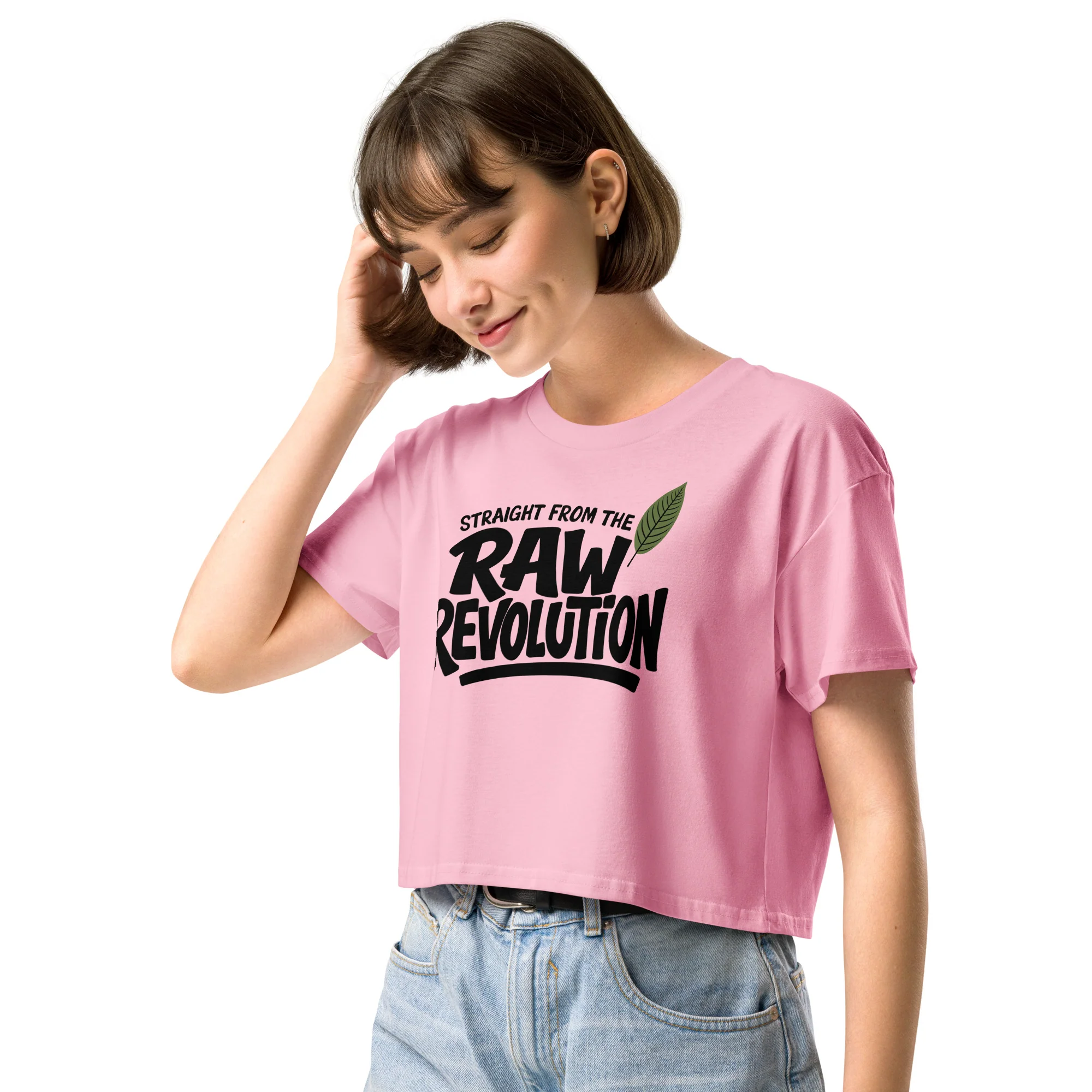STRAIGHT FROM THE LEAF - Women’s Crop Top - Image 26