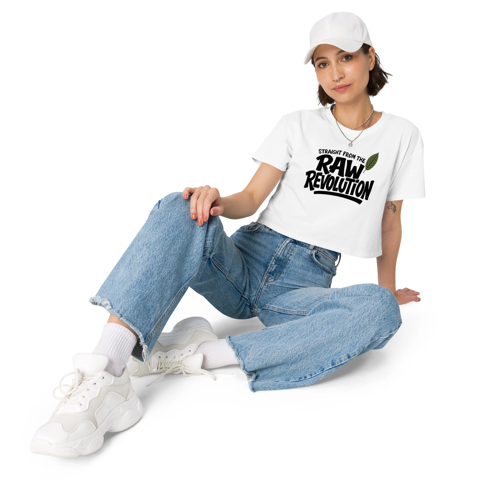 STRAIGHT FROM THE LEAF - Women’s Crop Top - Image 27
