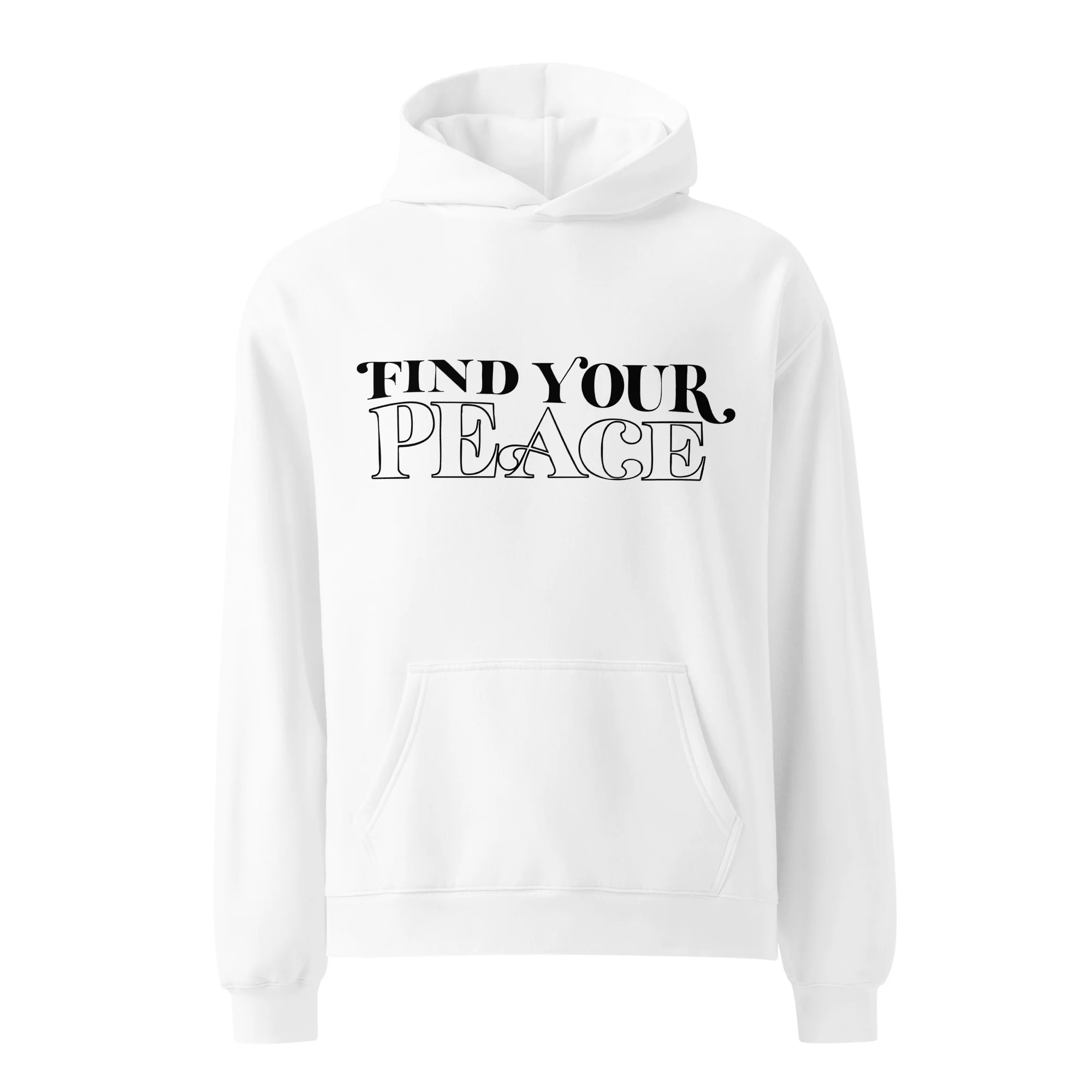 FIND YOUR PEACE - Unisex Premium Oversized Hoodie - Image 5