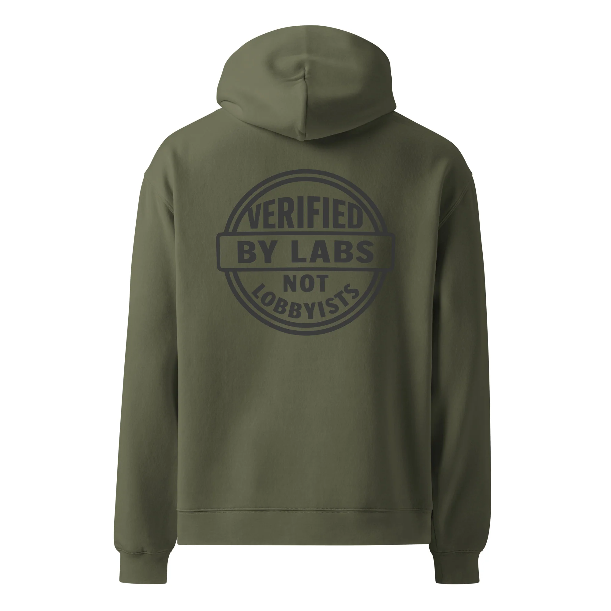 VERIFIED BY LABS, NOT LOBBYISTS - Unisex Premium Oversized Hoodie - Image 7