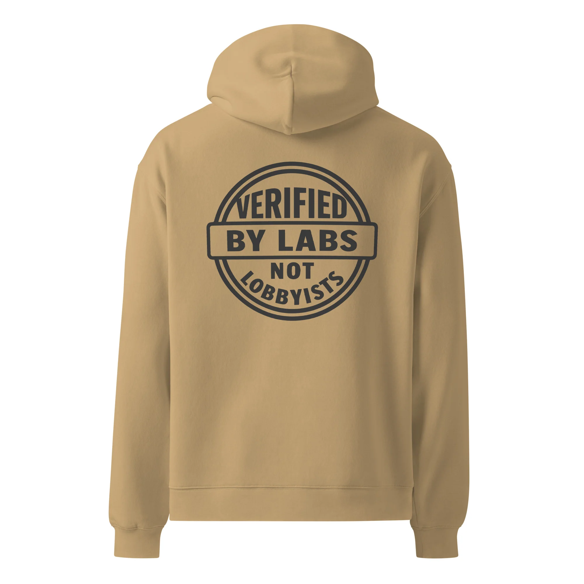 VERIFIED BY LABS, NOT LOBBYISTS - Unisex Premium Oversized Hoodie - Image 8